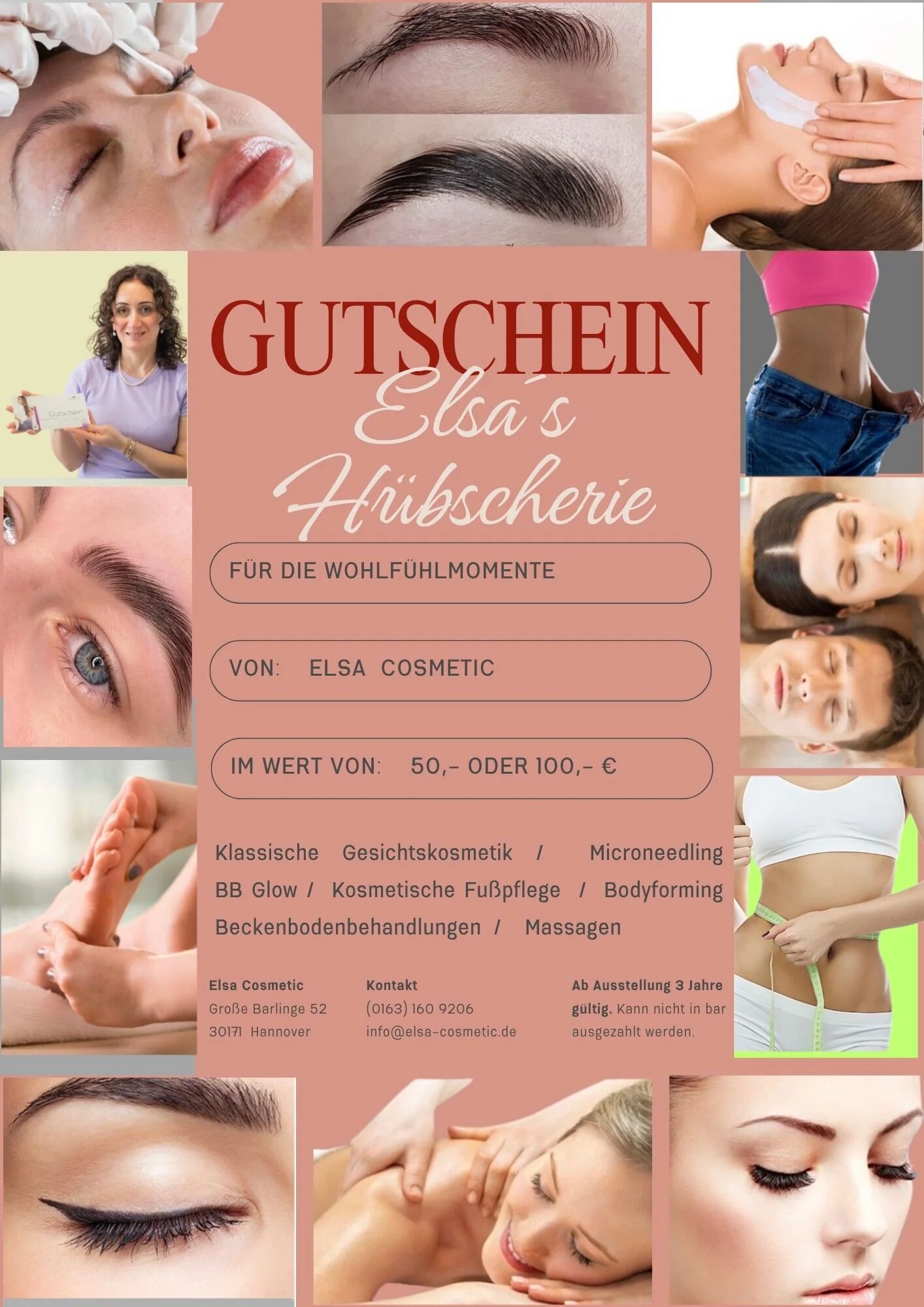 „Geschenkidee Gutschein für kosmetische Behandlungen in Hannover“