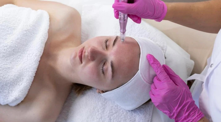 „Porentiefe Reinigung der Haut mit Aquafacial im Kosmetikstudio Hannover“