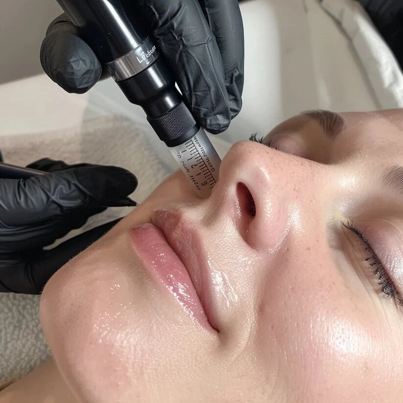 „Reduzierung feiner Linien und Falten durch Microneedling in Hannover“